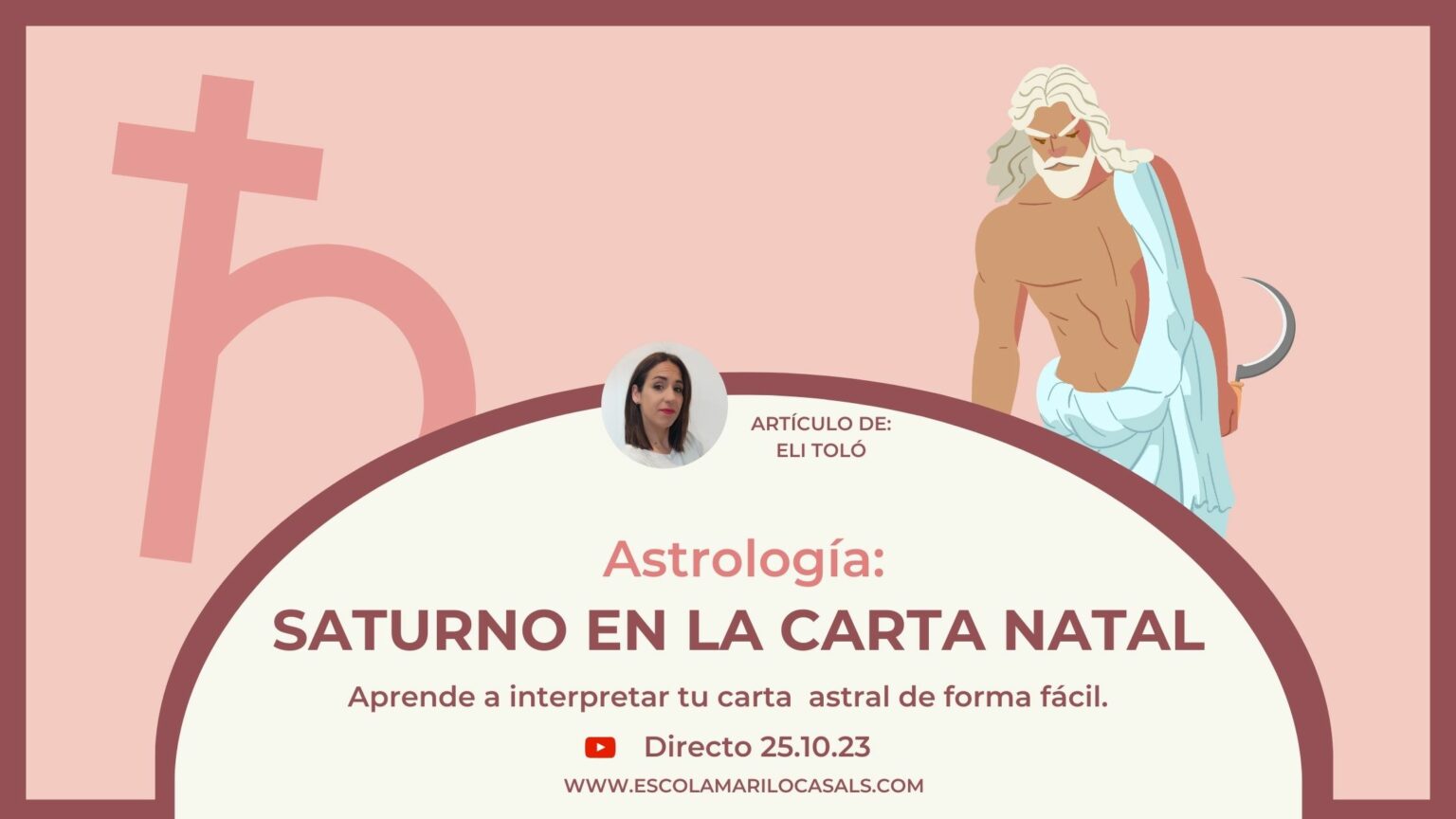 Saturno en la Carta natal – Escola Mariló Casals