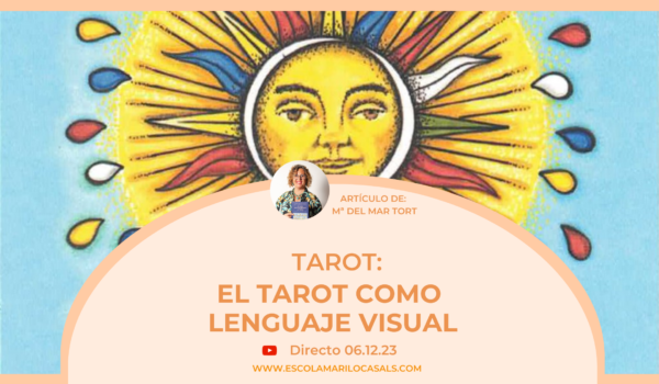 Mª del Mar, profesora de Tarot en Escola Marilo Casals, nos explica el Tarot como lenguaje visual