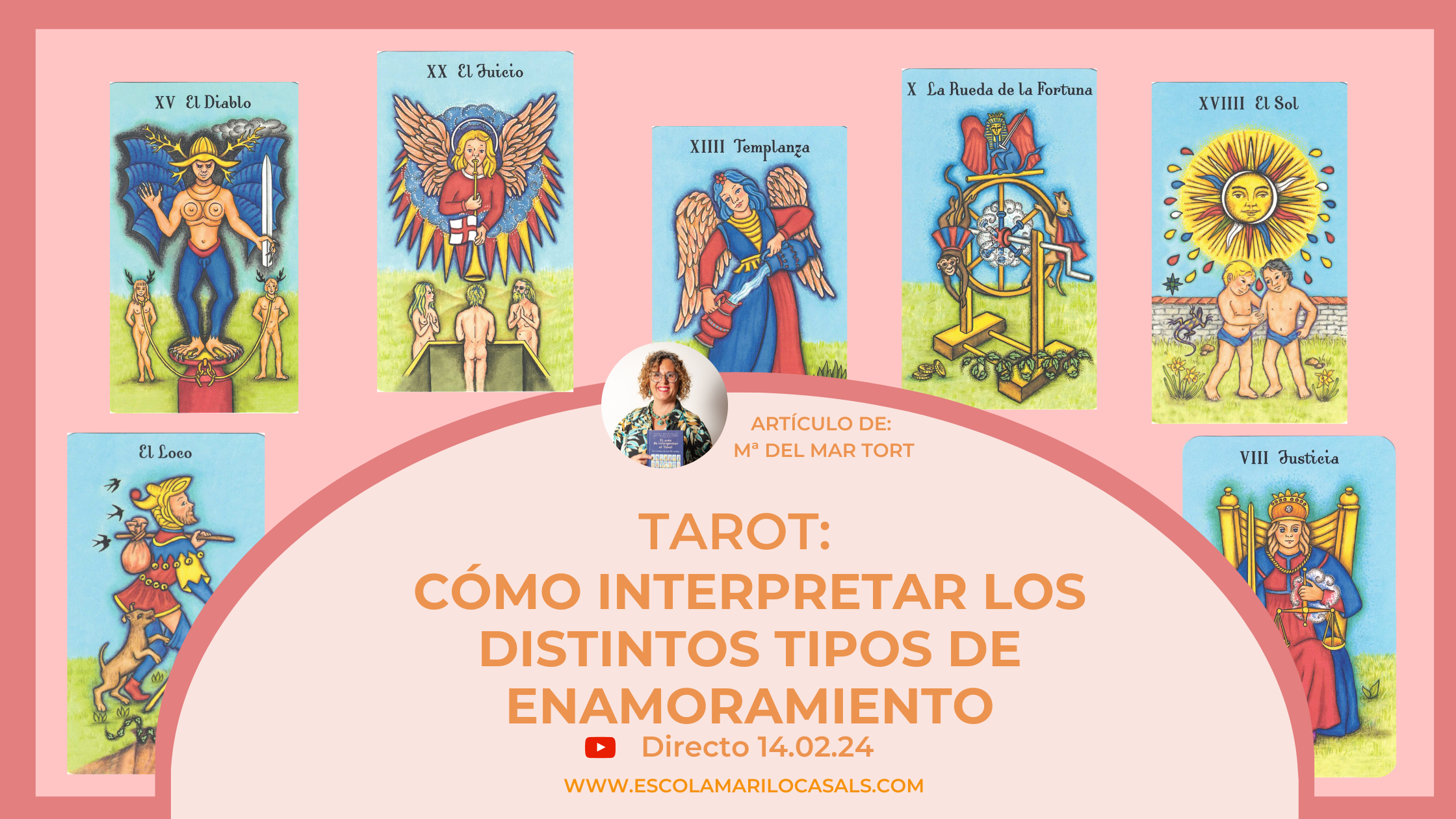 Mª del Mar nos explica cómo interpretar los tipos de enamoramiento en el Tarot